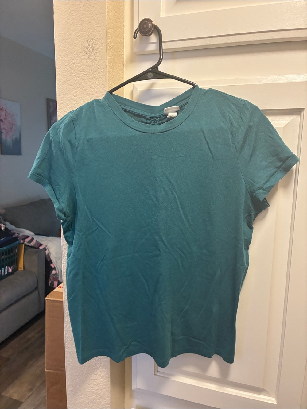 4 for $10 💗💗 all in motion dark Teal Ruched tie back Short Sleeve Tee